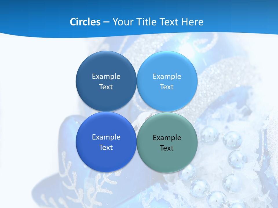 Blue Bauble Ornament PowerPoint Template