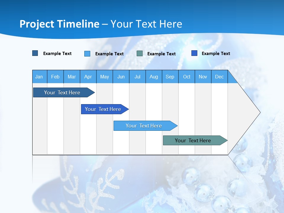 Blue Bauble Ornament PowerPoint Template