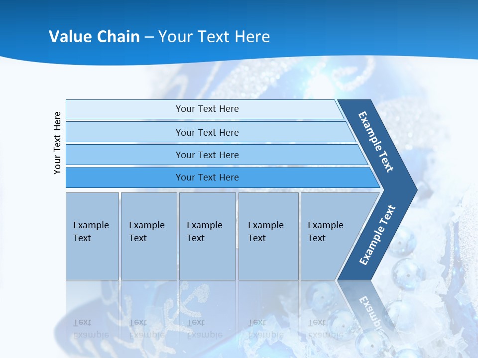 Blue Bauble Ornament PowerPoint Template