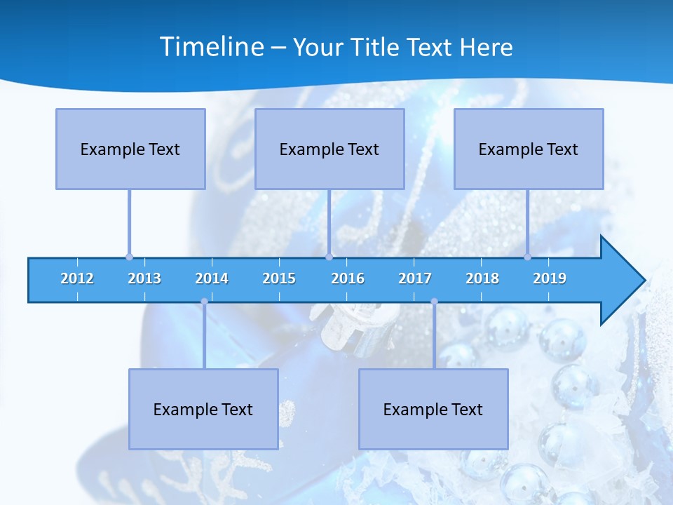 Blue Bauble Ornament PowerPoint Template