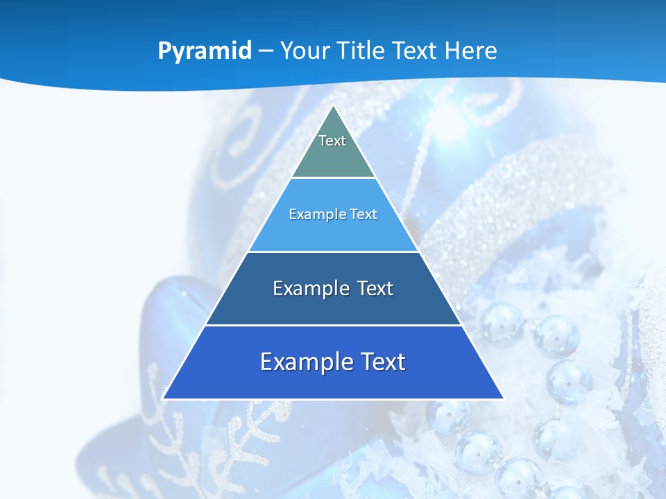 Blue Bauble Ornament PowerPoint Template