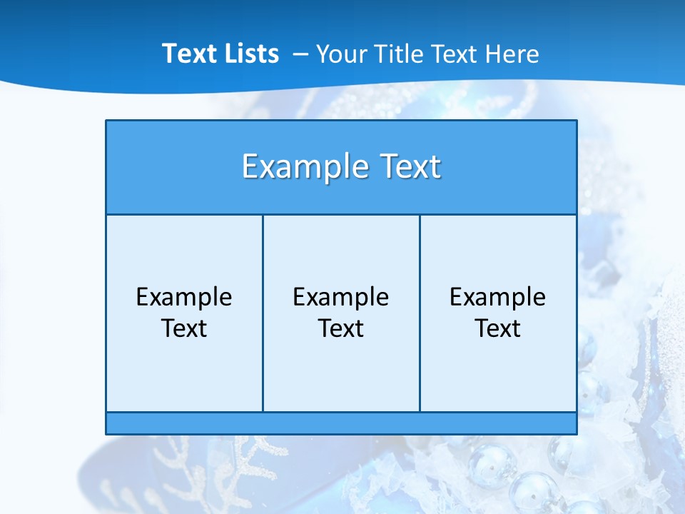 Blue Bauble Ornament PowerPoint Template