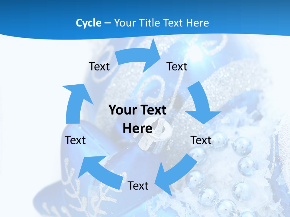 Blue Bauble Ornament PowerPoint Template