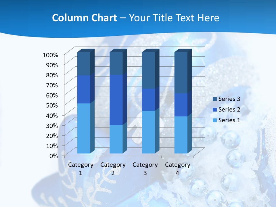 Blue Bauble Ornament PowerPoint Template