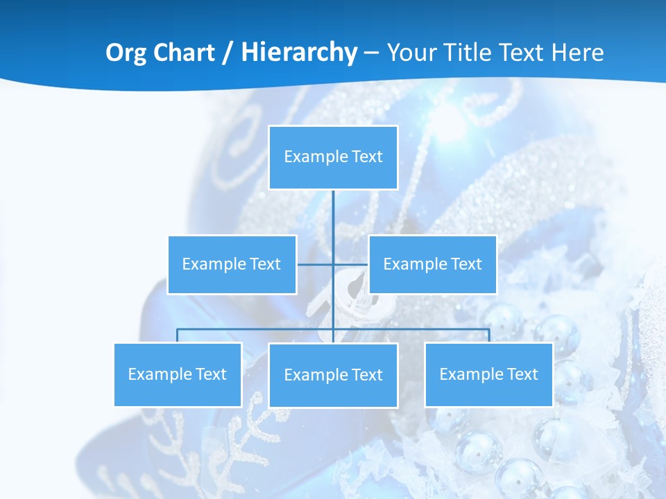 Blue Bauble Ornament PowerPoint Template
