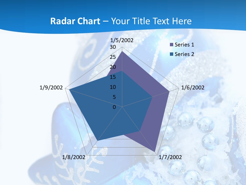 Blue Bauble Ornament PowerPoint Template