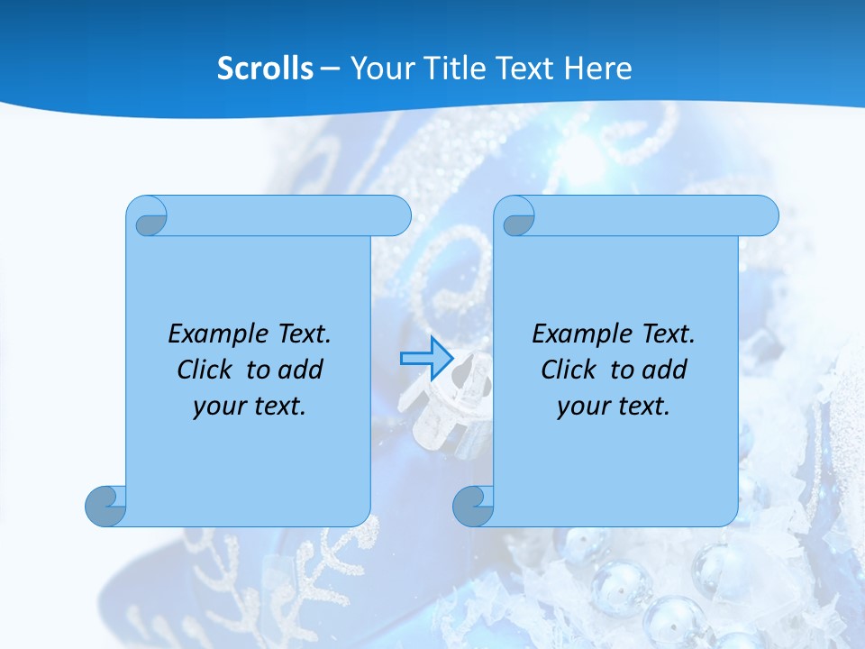 Blue Bauble Ornament PowerPoint Template