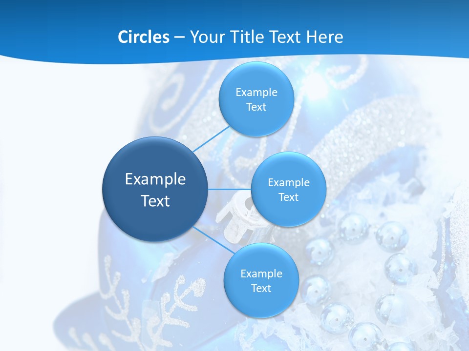 Blue Bauble Ornament PowerPoint Template