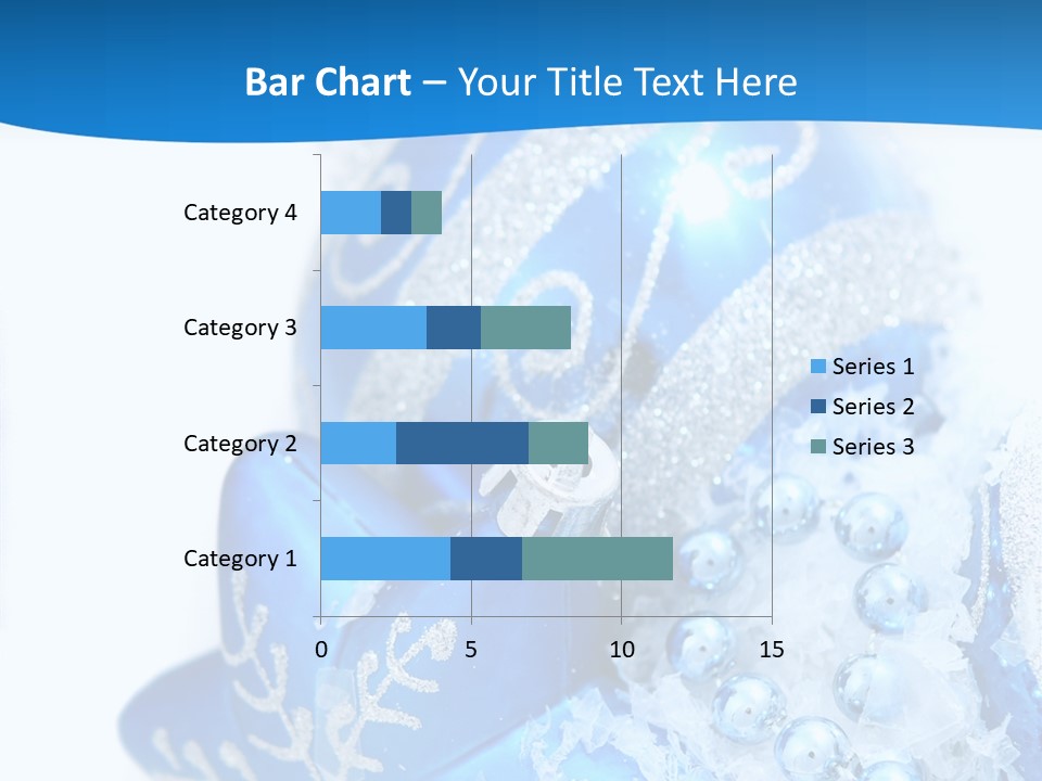 Blue Bauble Ornament PowerPoint Template