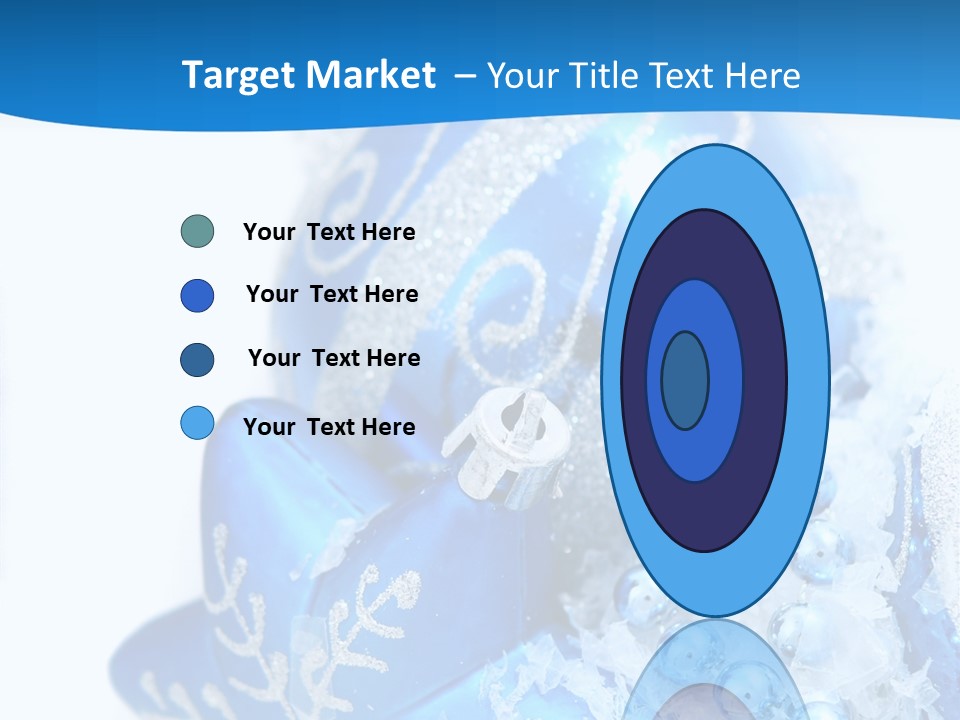 Blue Bauble Ornament PowerPoint Template