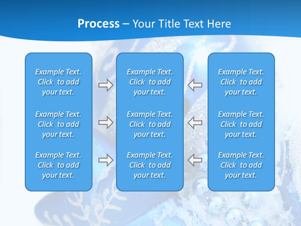 Blue Bauble Ornament PowerPoint Template