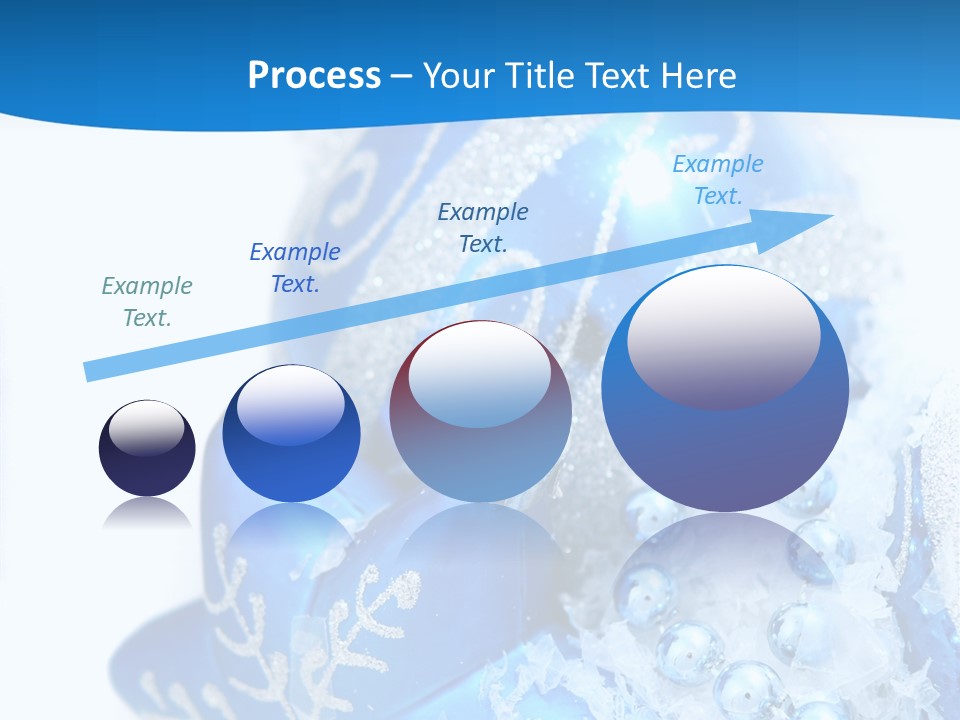 Blue Bauble Ornament PowerPoint Template