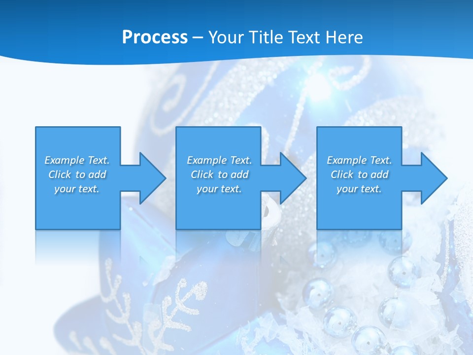 Blue Bauble Ornament PowerPoint Template