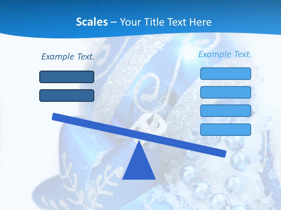 Blue Bauble Ornament PowerPoint Template