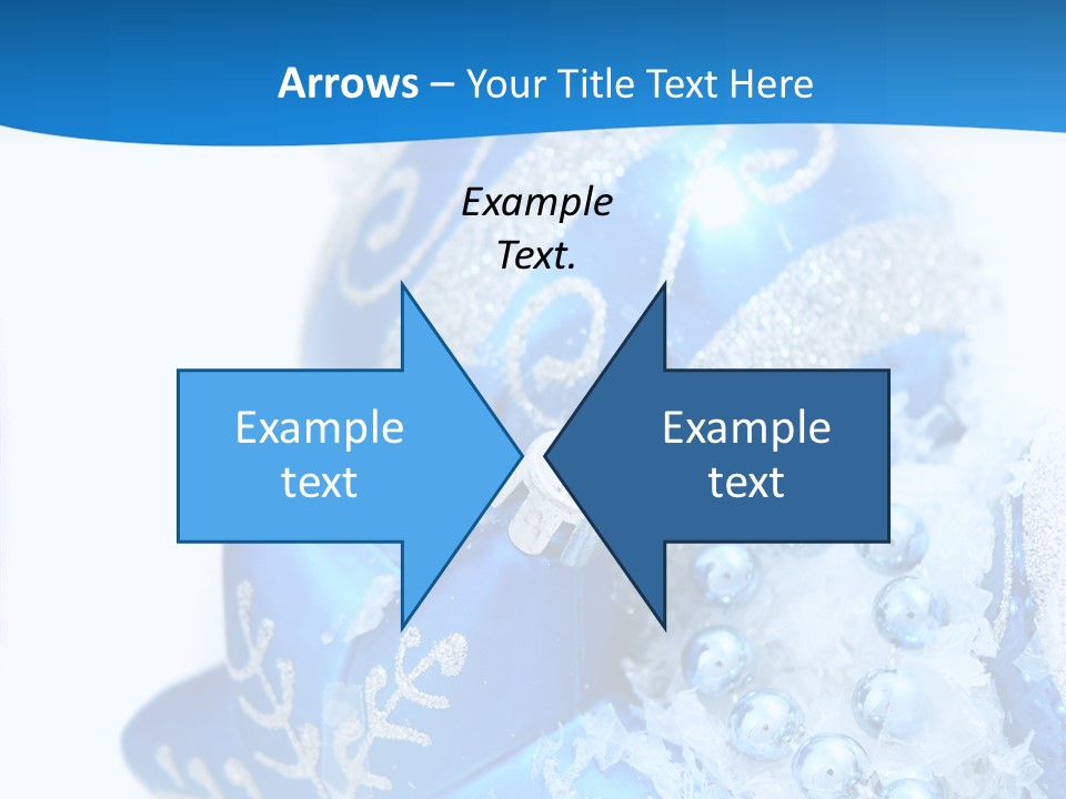 Blue Bauble Ornament PowerPoint Template