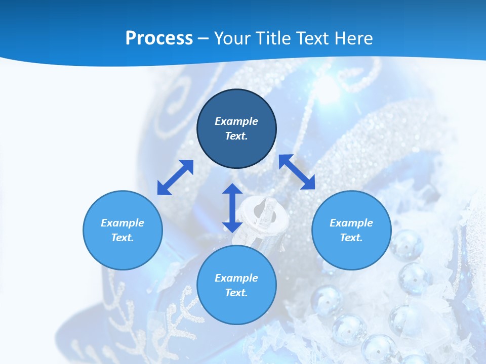 Blue Bauble Ornament PowerPoint Template