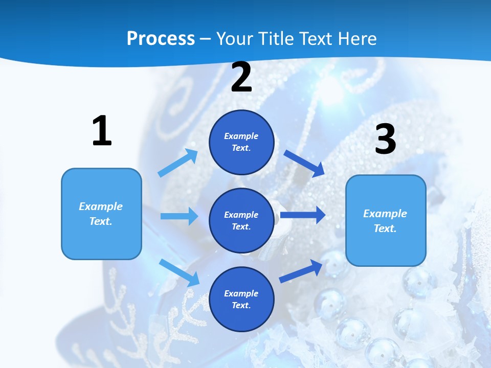 Blue Bauble Ornament PowerPoint Template
