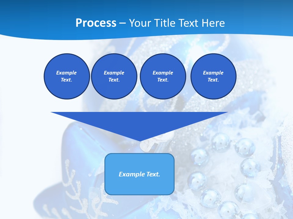 Blue Bauble Ornament PowerPoint Template