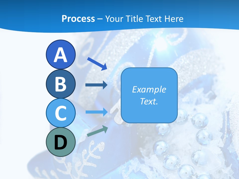 Blue Bauble Ornament PowerPoint Template