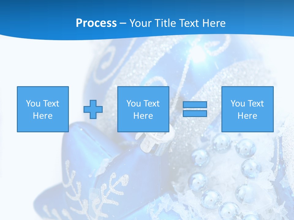 Blue Bauble Ornament PowerPoint Template
