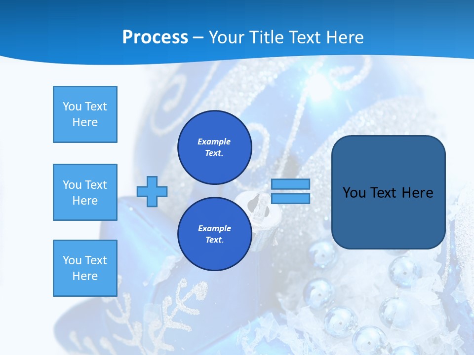 Blue Bauble Ornament PowerPoint Template