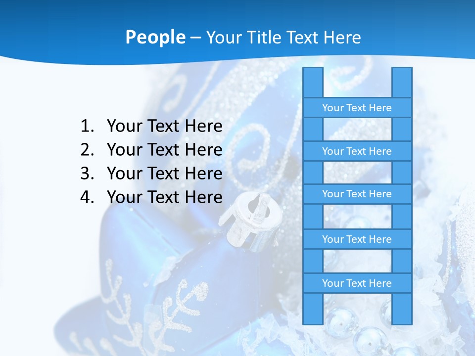 Blue Bauble Ornament PowerPoint Template