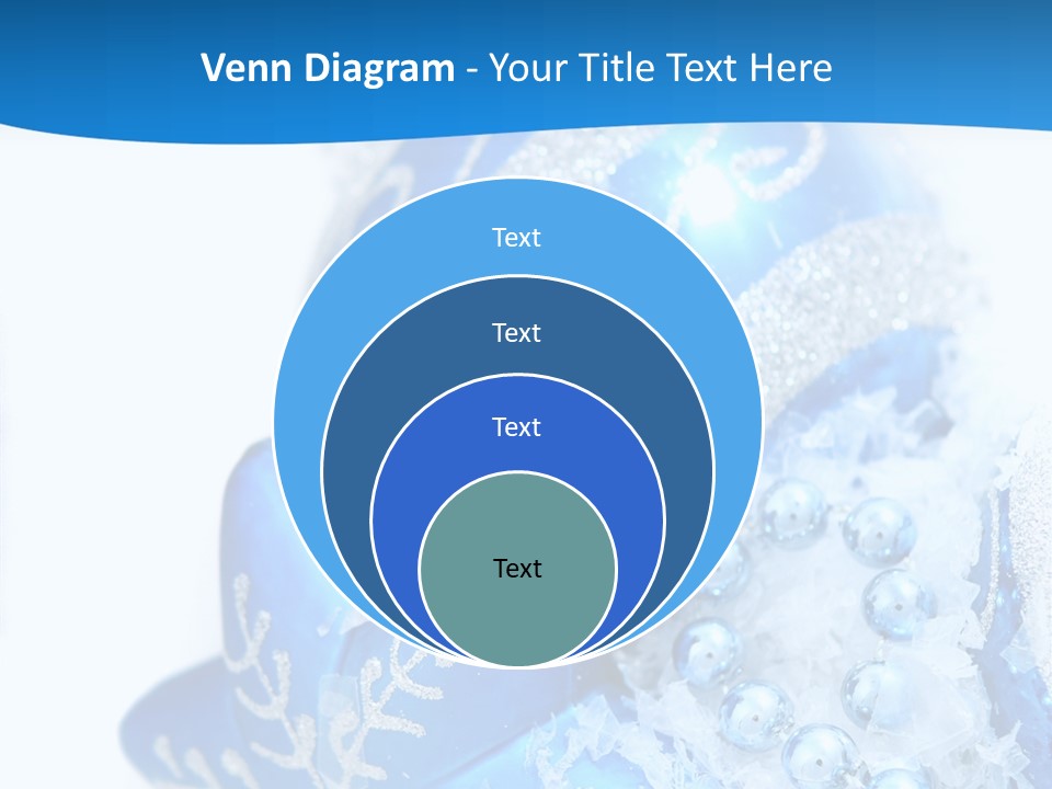 Blue Bauble Ornament PowerPoint Template