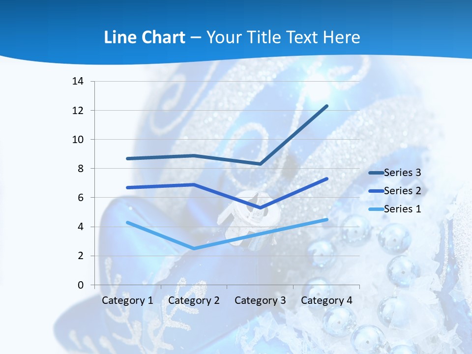 Blue Bauble Ornament PowerPoint Template