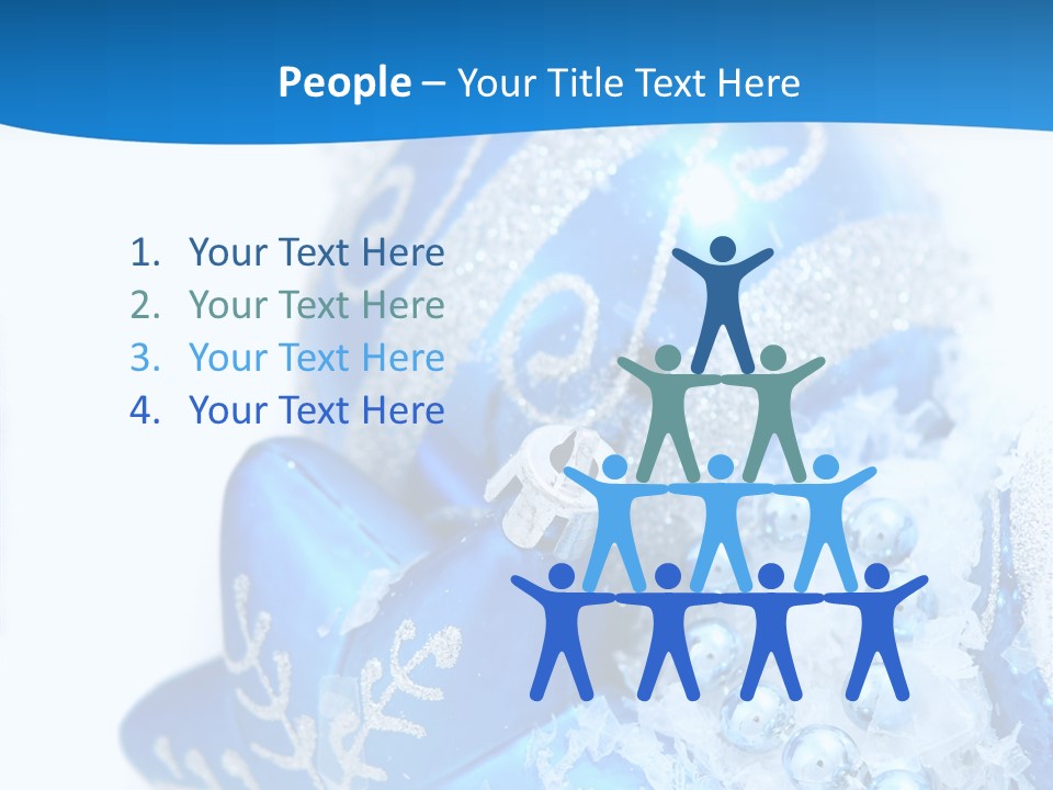 Blue Bauble Ornament PowerPoint Template