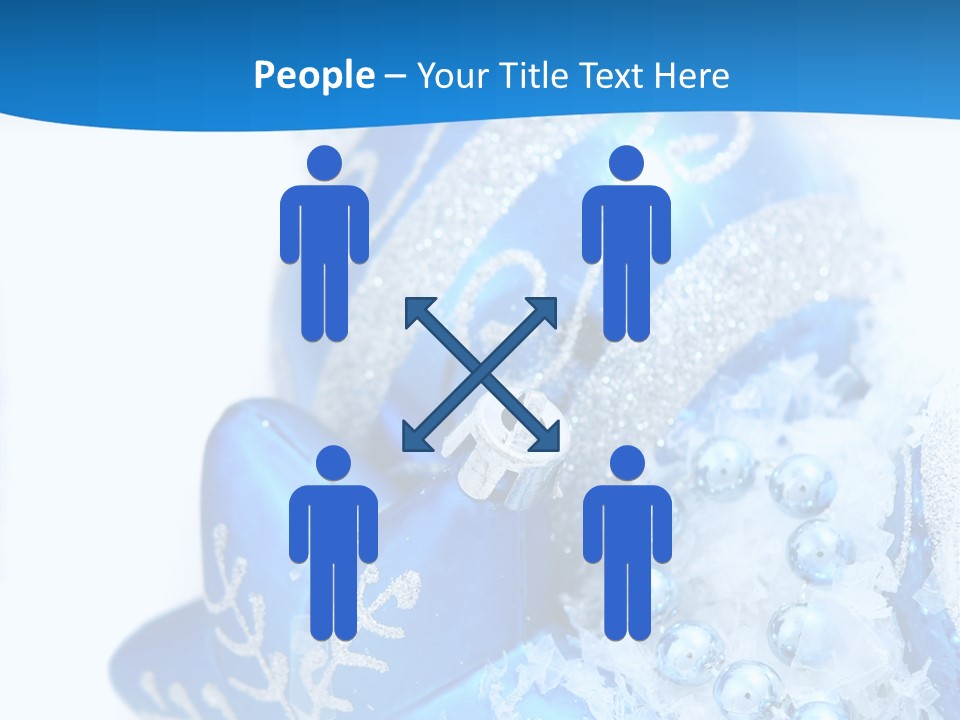 Blue Bauble Ornament PowerPoint Template