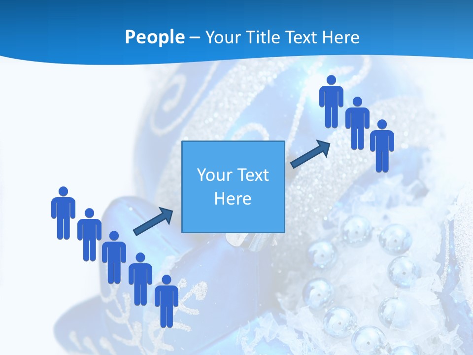 Blue Bauble Ornament PowerPoint Template