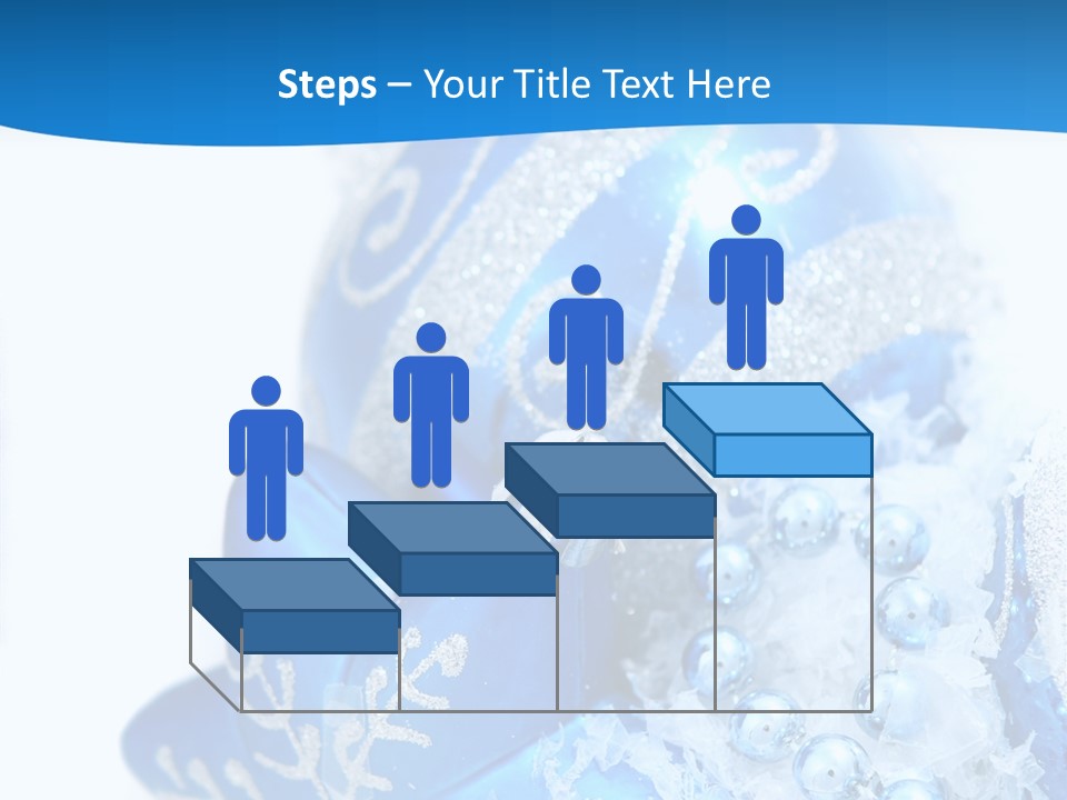 Blue Bauble Ornament PowerPoint Template