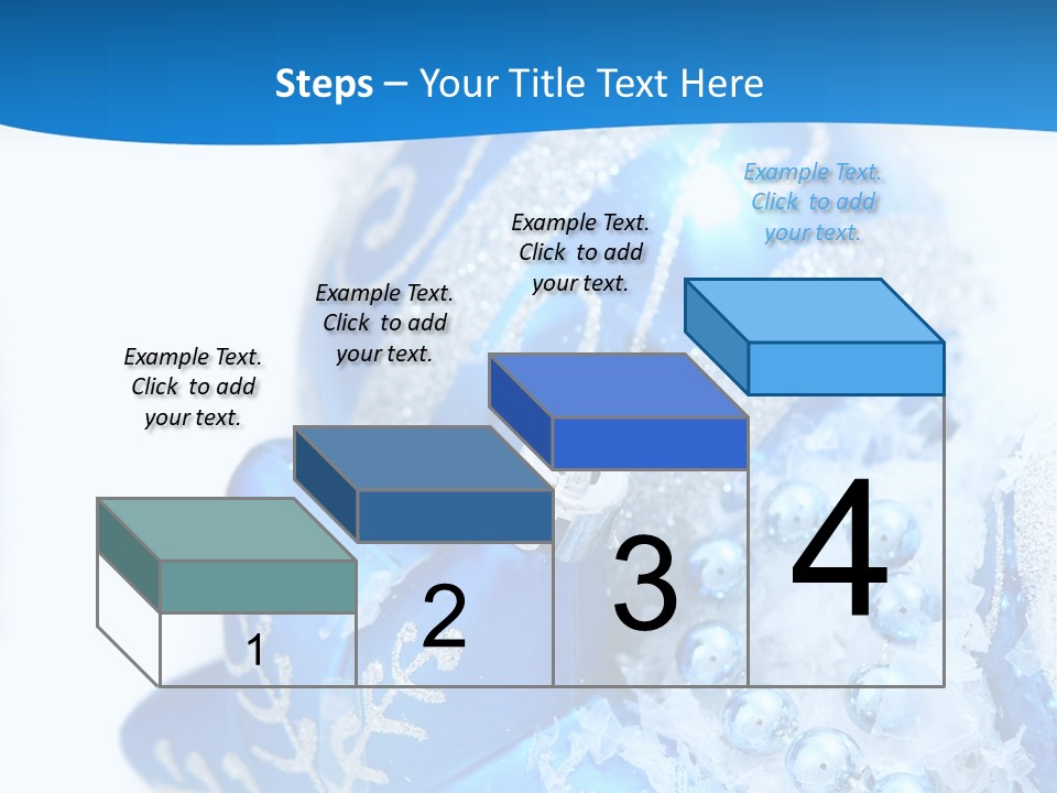 Blue Bauble Ornament PowerPoint Template