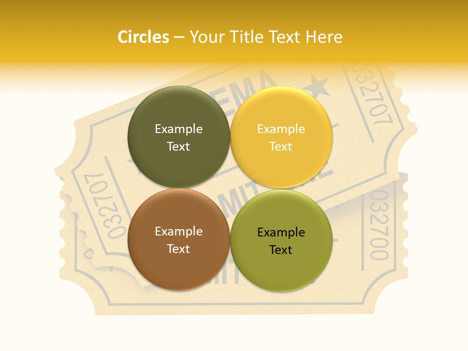Cinema Ticket PowerPoint Template