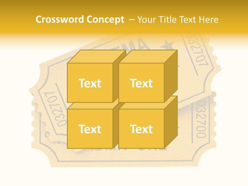 Cinema Ticket PowerPoint Template