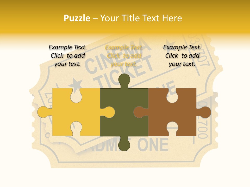 Cinema Ticket PowerPoint Template