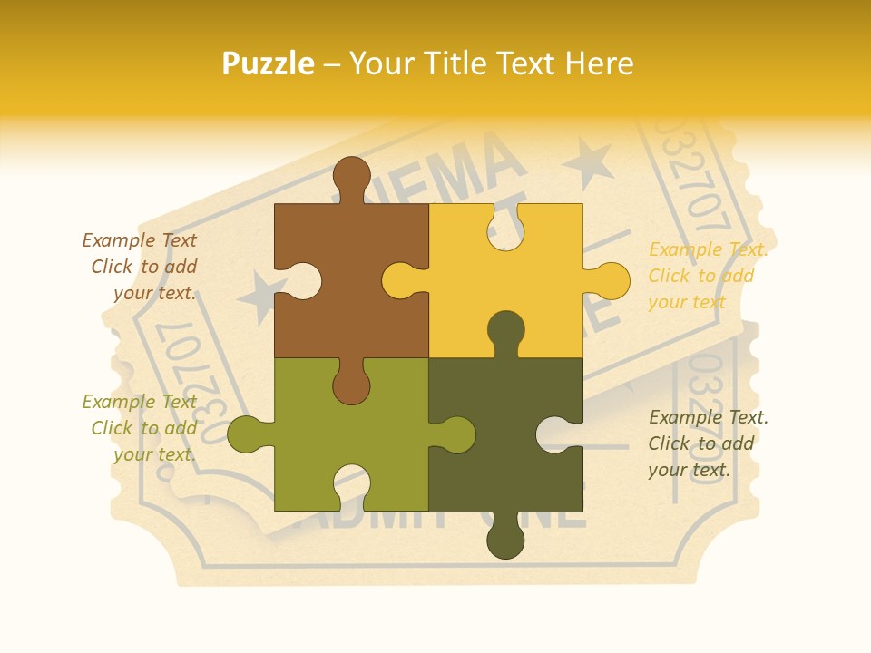 Cinema Ticket PowerPoint Template