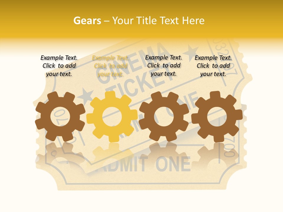 Cinema Ticket PowerPoint Template