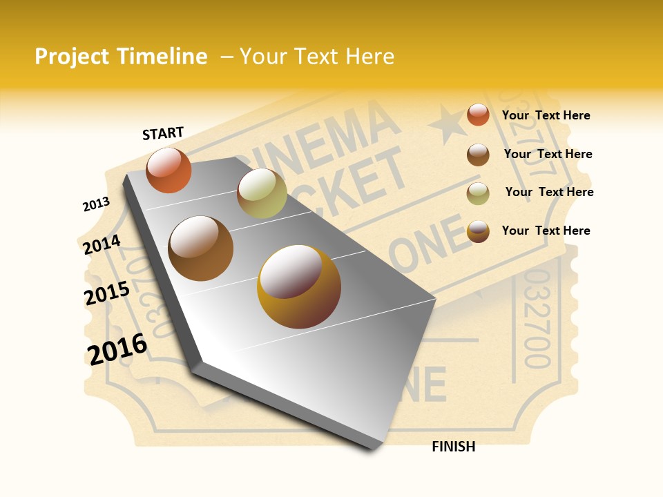 Cinema Ticket PowerPoint Template