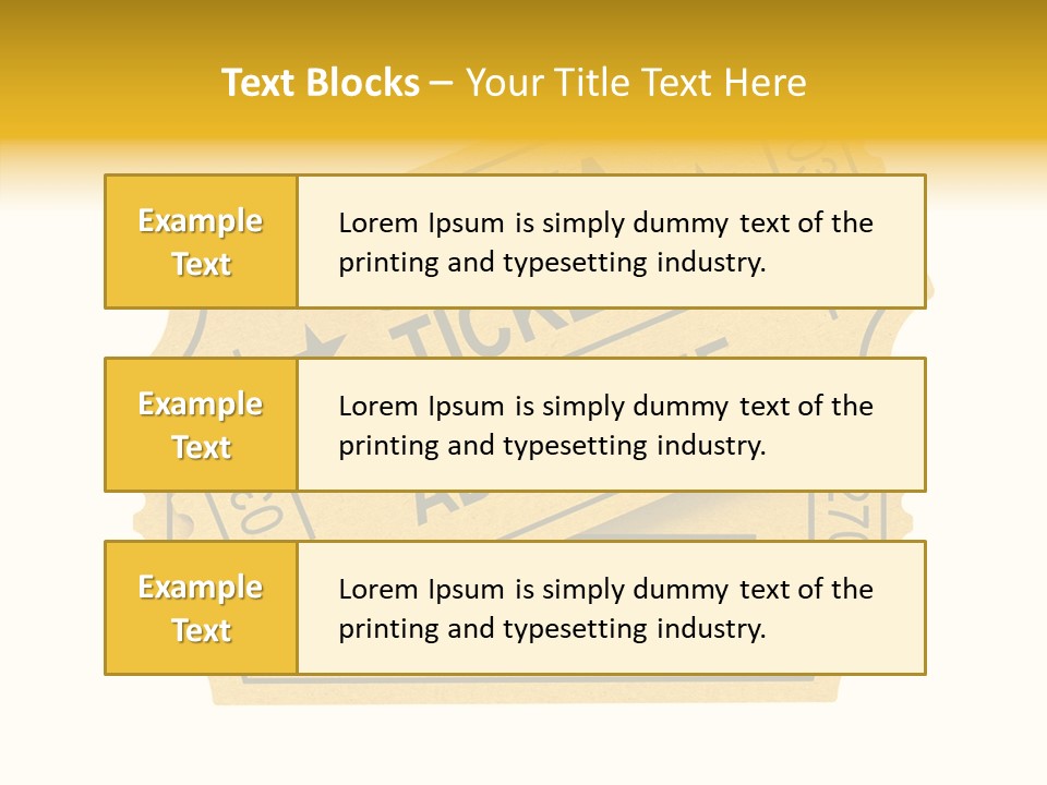 Cinema Ticket PowerPoint Template