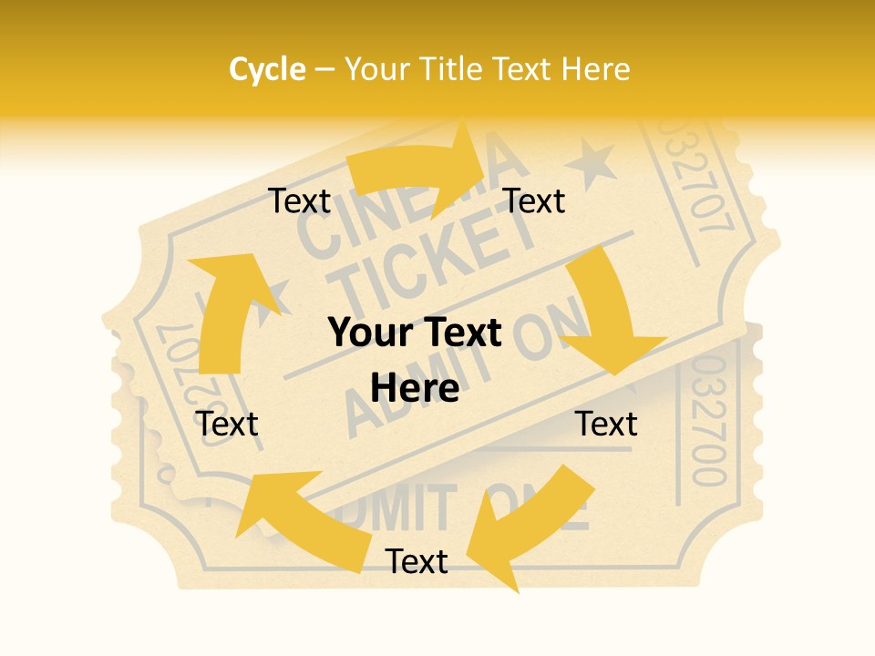 Cinema Ticket PowerPoint Template
