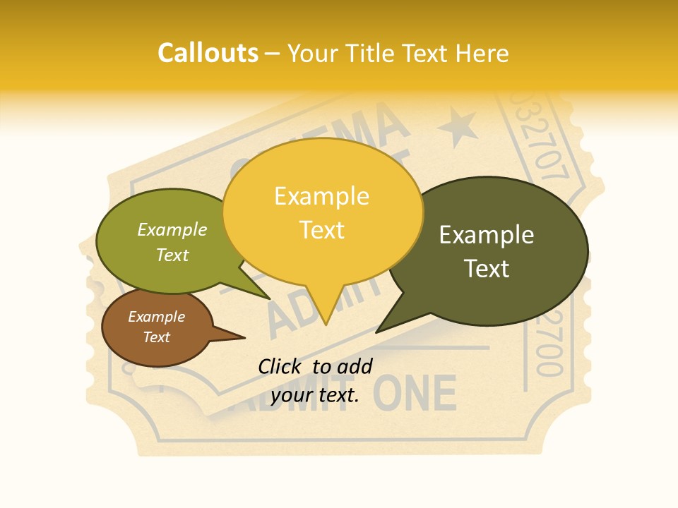 Cinema Ticket PowerPoint Template