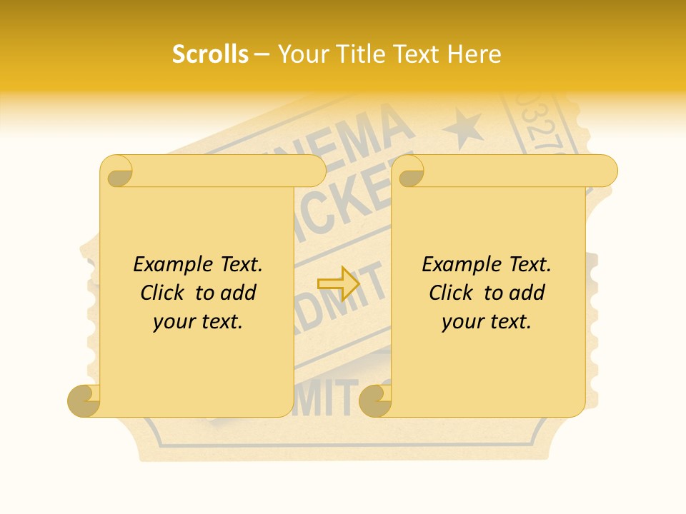 Cinema Ticket PowerPoint Template
