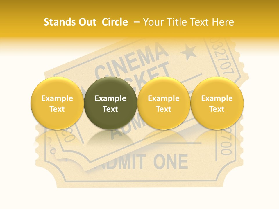 Cinema Ticket PowerPoint Template