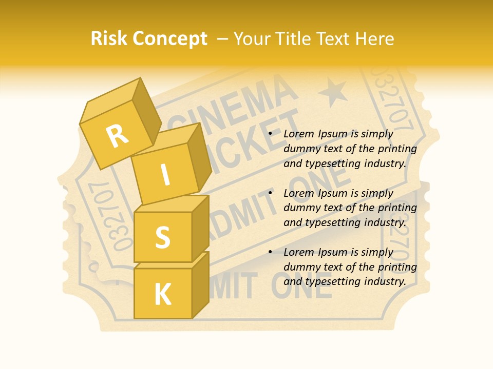 Cinema Ticket PowerPoint Template