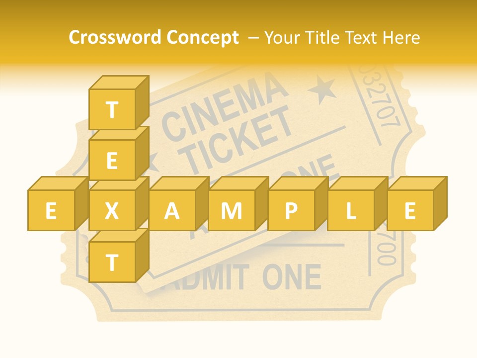 Cinema Ticket PowerPoint Template