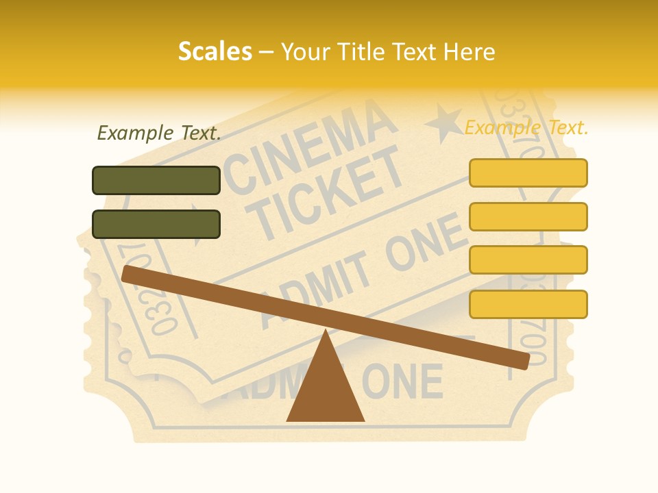 Cinema Ticket PowerPoint Template