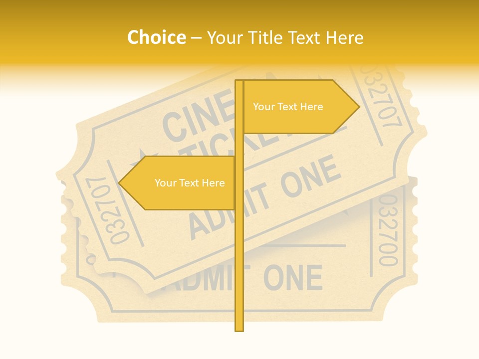 Cinema Ticket PowerPoint Template