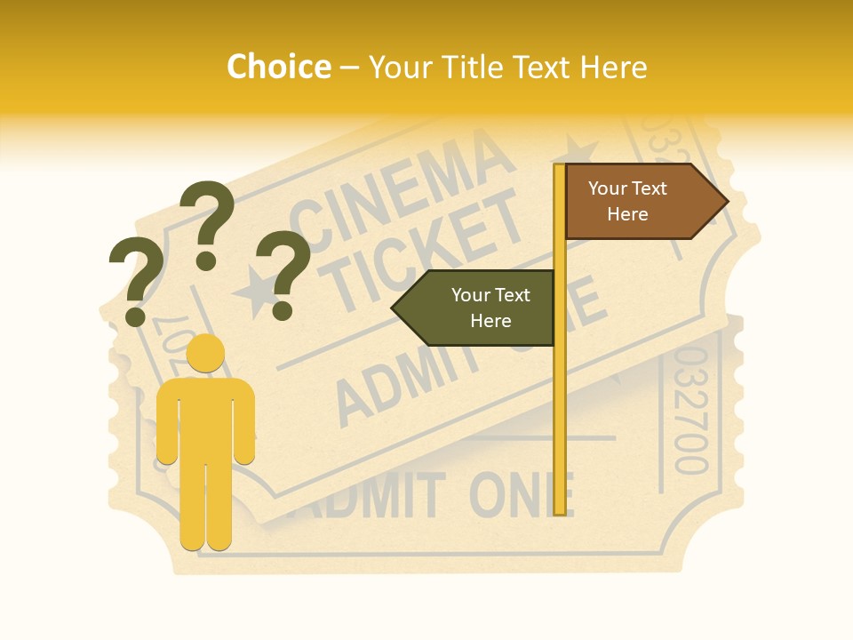 Cinema Ticket PowerPoint Template