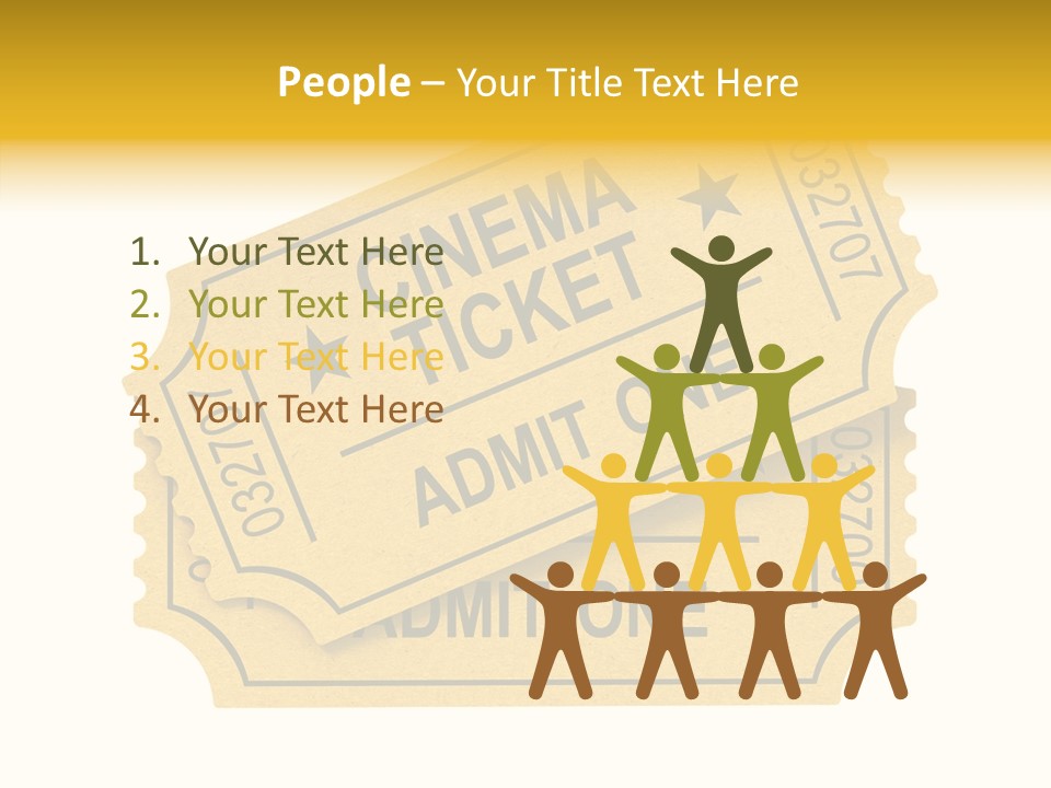 Cinema Ticket PowerPoint Template